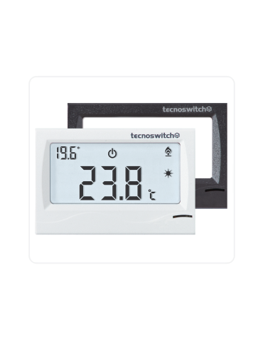 Termostato TINTORETTO 230 Touch Da Incasso Bianco/Antracite TECNOSWITCH - TE315VU